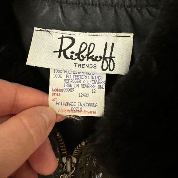 Joseph Ribkoff Trends Brown Reptile Print Vest Faux Fur Collar Zip Front - Picture 3 of 4